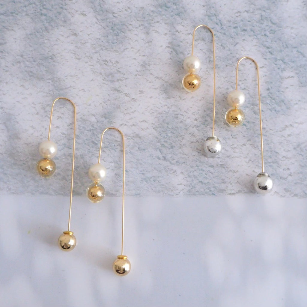 THREE pearl×gold</br>【ピアス/イヤリング】