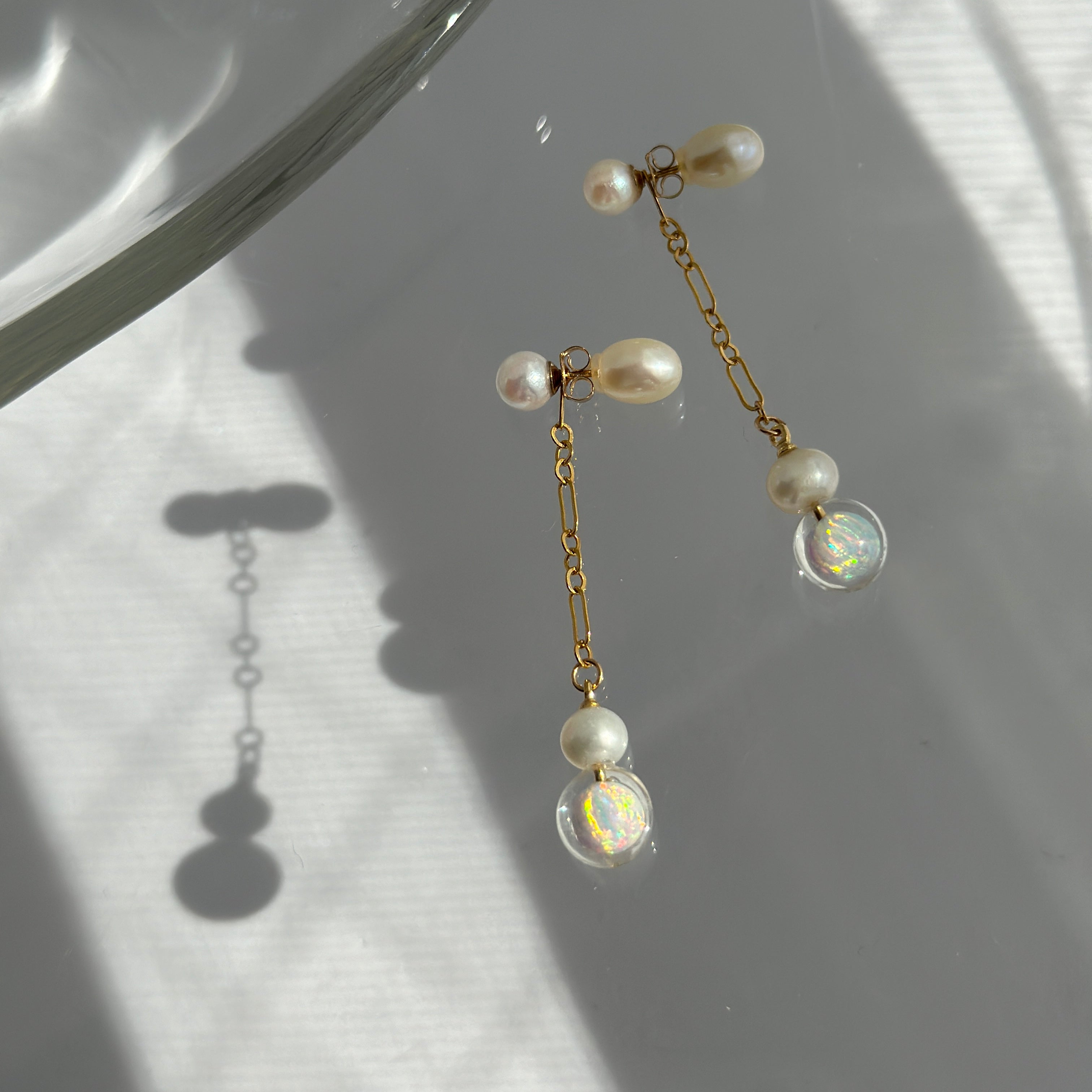 ayapu様✨ リクエスト 3点 まとめ商品 パールリング ピアス オパール 京都オパール ピアス・ネックレスの通販 | popy-k