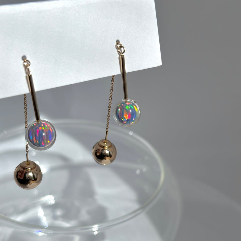 Clackers water京都オパール【ピアス/イヤリング】アメリカンピアス