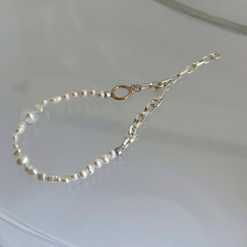 LOT pearl bracelet【SV925&K14gfブレスレット】
