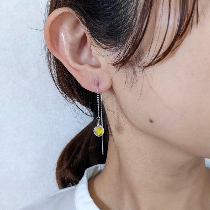 Crystal SS limited color Pink/Green/Yellow 【ピアス/イヤリング】アメリカンピアス・チェーンピアス