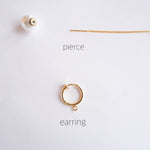 Clackers pearl</br>【ピアス/イヤリング】<br>アメリカンピアス・チェーンピアス