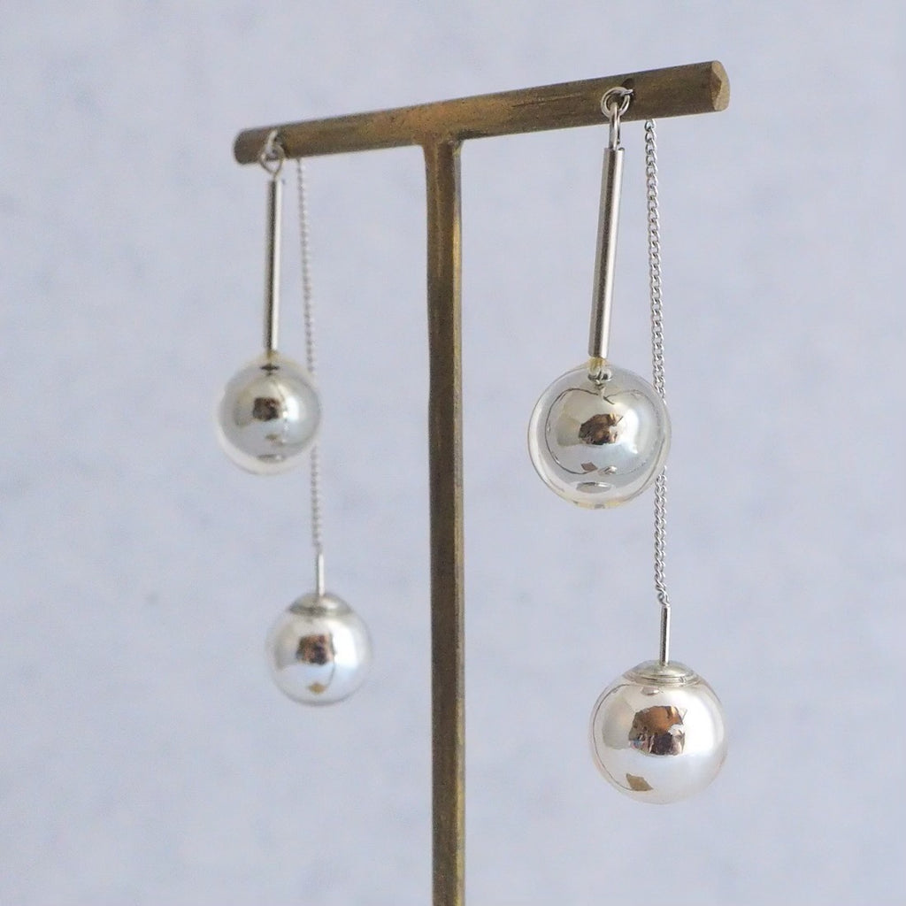 Clackers silver</br>【ピアス/イヤリング】<br>アメリカンピアス・チェーンピアス